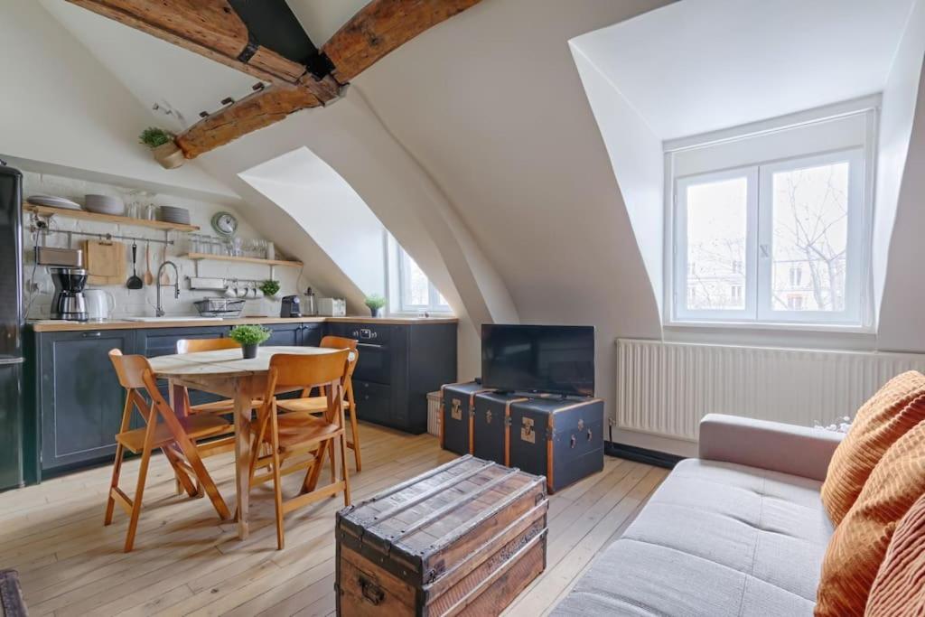 Mykeypers - Fantastic Designed Parisan Loft 2Br/6P- Le Marais Apartment Luaran gambar