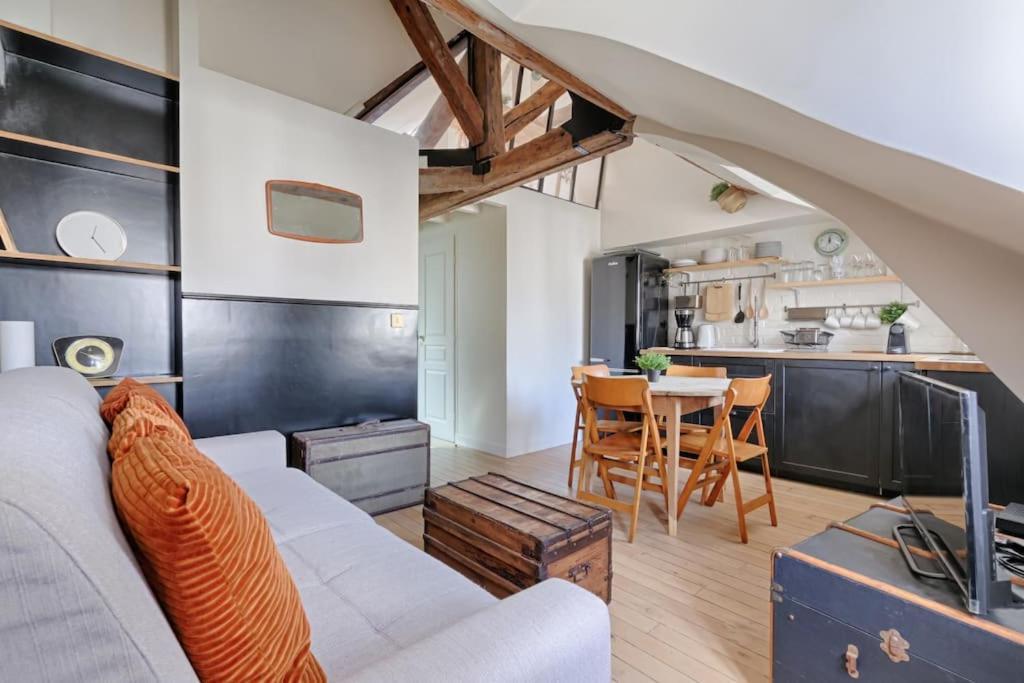 Mykeypers - Fantastic Designed Parisan Loft 2Br/6P- Le Marais Apartment Luaran gambar
